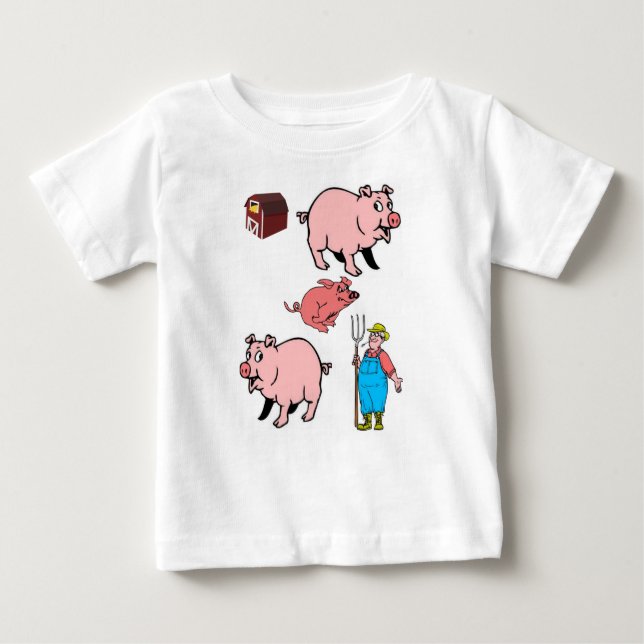 Cerdo de camiseta para bebés (Anverso)