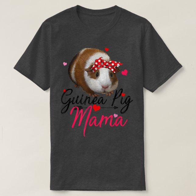 Cerdo de Guinea Cute mamá disfraces mujeres camisa (Diseño del anverso)