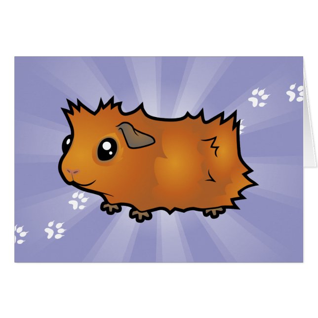 Cerdo de Guinea de Dibujos Animados (desgreñado) (Anverso (Horizontal))