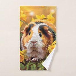 Cerdo De Guinea Entre Los Daffodils