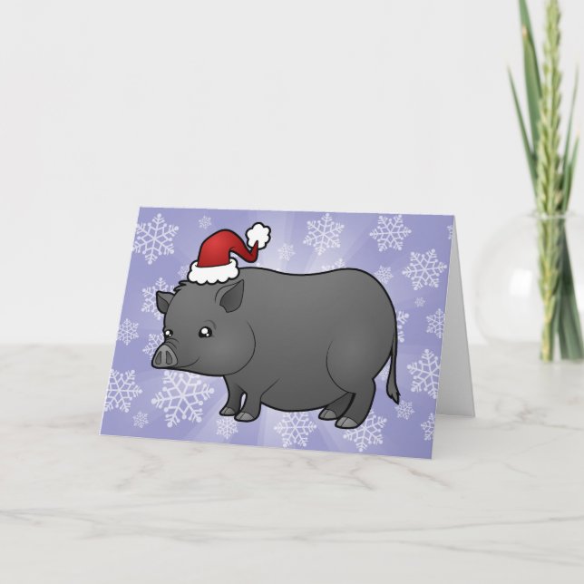 Cerdo de la miniatura del navidad (Anverso)