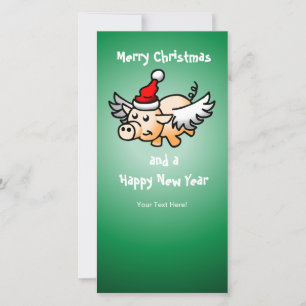 Cerdo de Navidad con Alas
