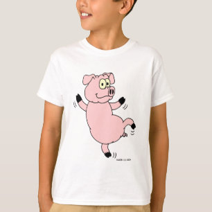 Cerdo del baile de la camiseta