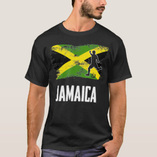 Cerdo del equipo de fútbol de Jamaica Flag Jersey 