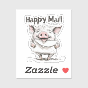 Cerdo, Feliz Correo, Pegatina