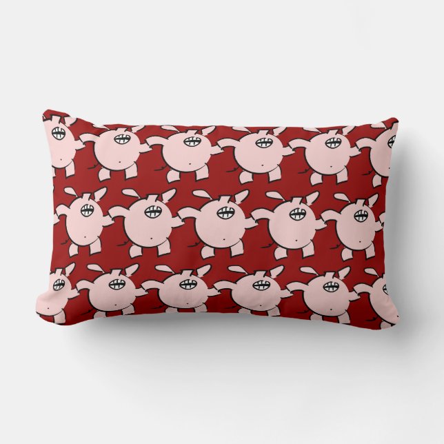 Cerdo Fundido 5 Personalizado Elegir almohada lumb (Anverso)
