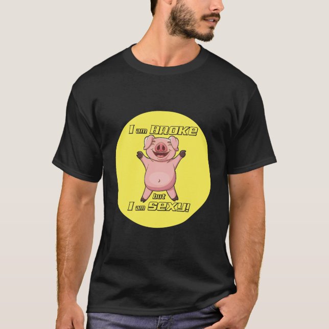 Cerdo gracioso pero sexy - Camiseta (Anverso)