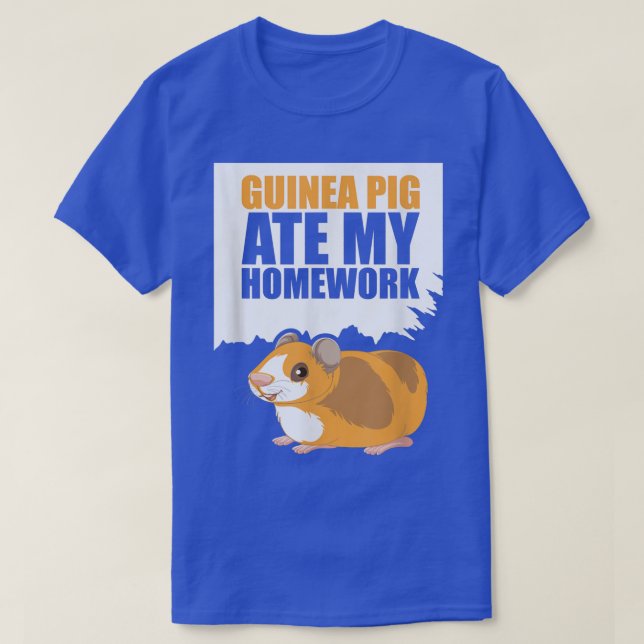 Cerdo guineano comió mi casa con camiseta de ensue (Diseño del anverso)