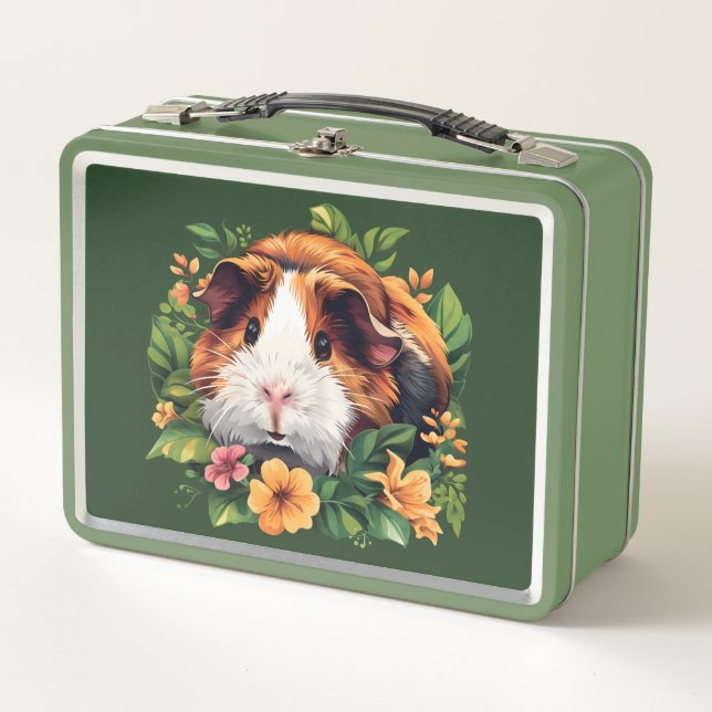 Cerdo guineano entre flores (Anverso)