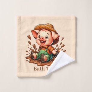 Cerdo personalizable para el baño lindo