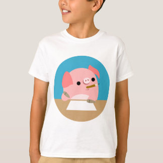 Cerdo Personalizado "Bloque de escritor" camiseta