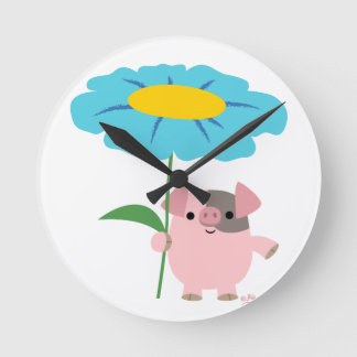 Cerdo Personalizado con reloj de pared de regalo (