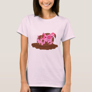 Cerdo Personalizado en la camiseta de las mujeres