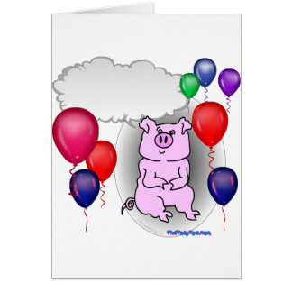 Cerdo rosado del fiesta que habla