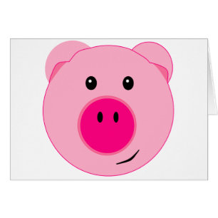 Cerdo rosado lindo