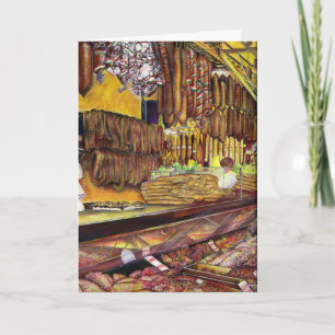 Cerdo, tarjeta de felicitación de Budapest