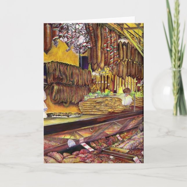 Cerdo, tarjeta de felicitación de Budapest (Anverso)