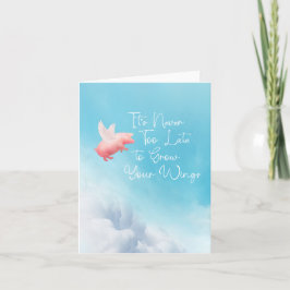 Cerdo volador - Crecer tu tarjeta de alas