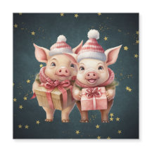 Cerdos de Navidad cutáneos