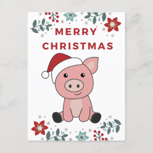 Cerdos Feliz Navidad Animales Cerdos