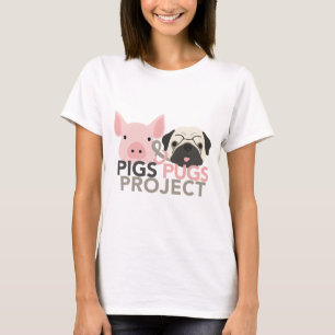Cerdos para mujer y camiseta del proyecto de los