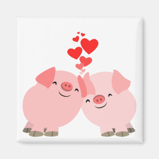 Cerdos Personalizados cuttos en el imán del amor
