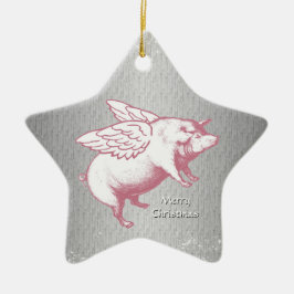 Cerdos rosados que vuelan - ornamento de la