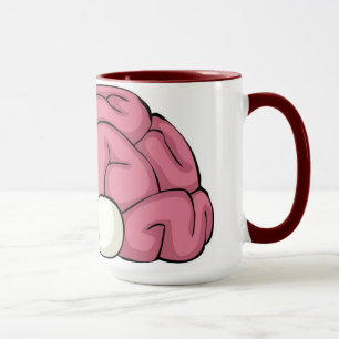 Cerebro con la taza de los ojos