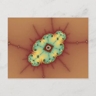Cerebro cuadrado - Postal fractal
