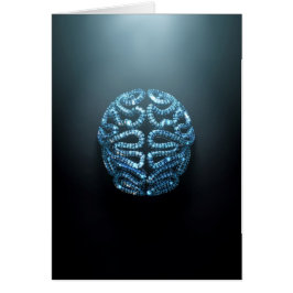 Cerebro de inteligencia artificial estilizado