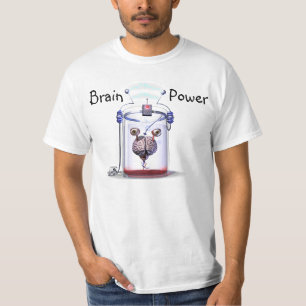 Cerebro en camisetas de un tarro