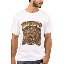 Cerebro Neurospicy | Camiseta Retro Psicodélica Gr