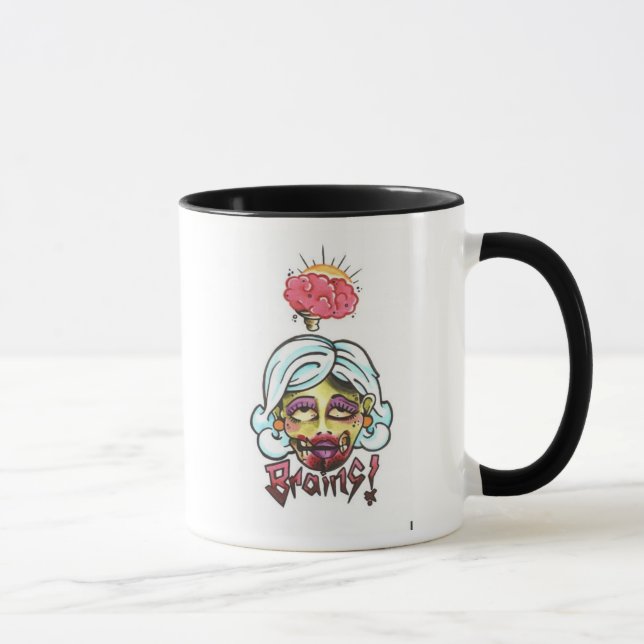 ¡Cerebros! Taza (Derecha)
