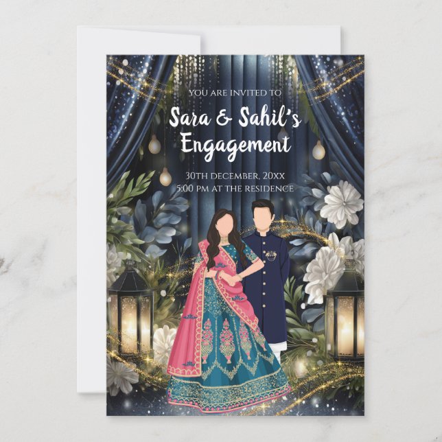 Ceremonia de Anillo invita a la invitación de comp (Anverso)