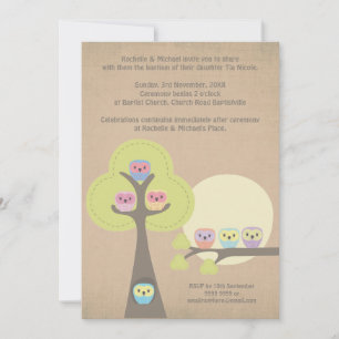 Ceremonia de bautismo Christening Invitación de la
