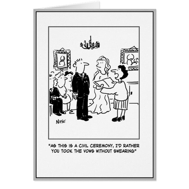 Ceremonia de Bodas civiles en una oficina de regis (Frente)