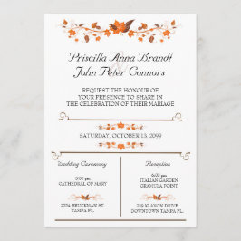 Ceremonia de Invitación a la Boda, Tema de Caída