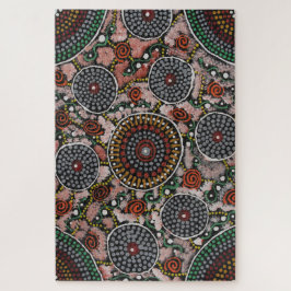 Ceremonia de mujeres y rompecabezas de pintura cor