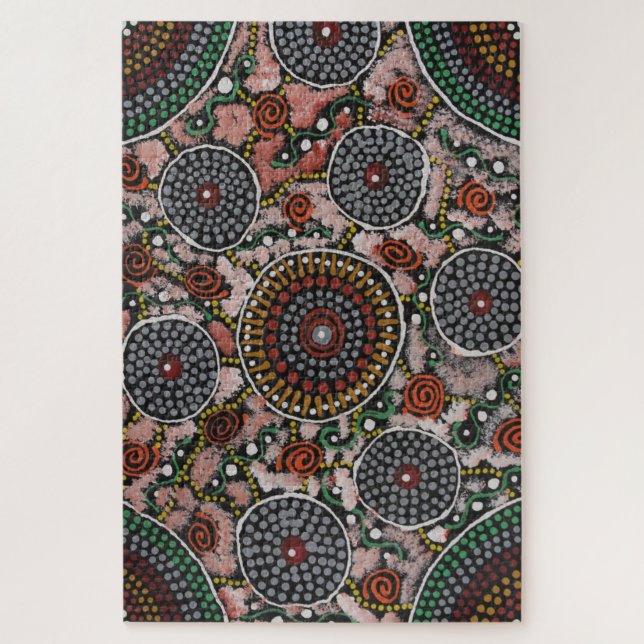 Ceremonia de mujeres y rompecabezas de pintura cor (Vertical)