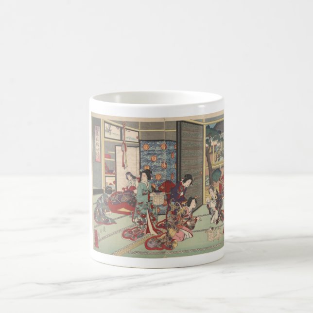 Ceremonia japonesa del nacimiento - taza (Centro)