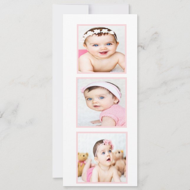 Ceremonia judía de nombres de bebés Invitación Chi (Anverso)