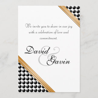 Ceremonia punteada invitación del compromiso del