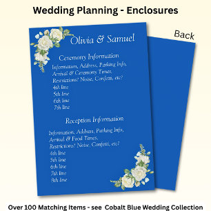 Ceremonia y lugares de recepción info -Azul cobalt