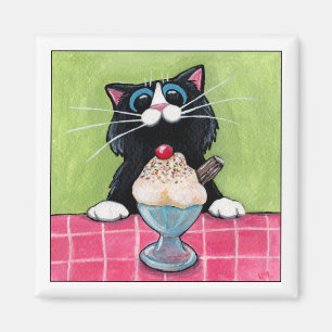 Cereza en el imán superior