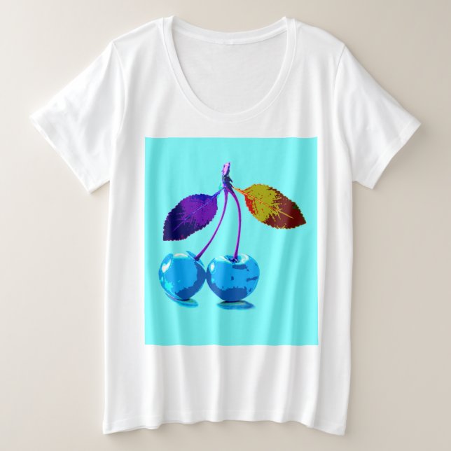 Cerezas azules brillantes (Anverso del diseño)