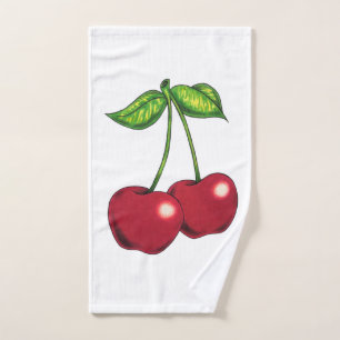 "Cerezas" - cerezas en una toalla de vena