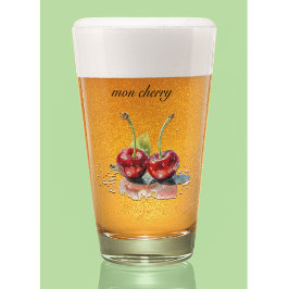 Cerezas queridas en acuarela, personalizado