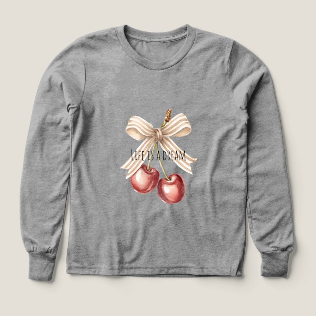 Cerezas Rojas con Brillo Dorado   (Diseño frontal)