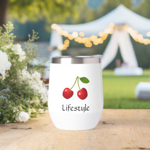 Cerezas Rojas sobre Fondo Blanco Personalizadas