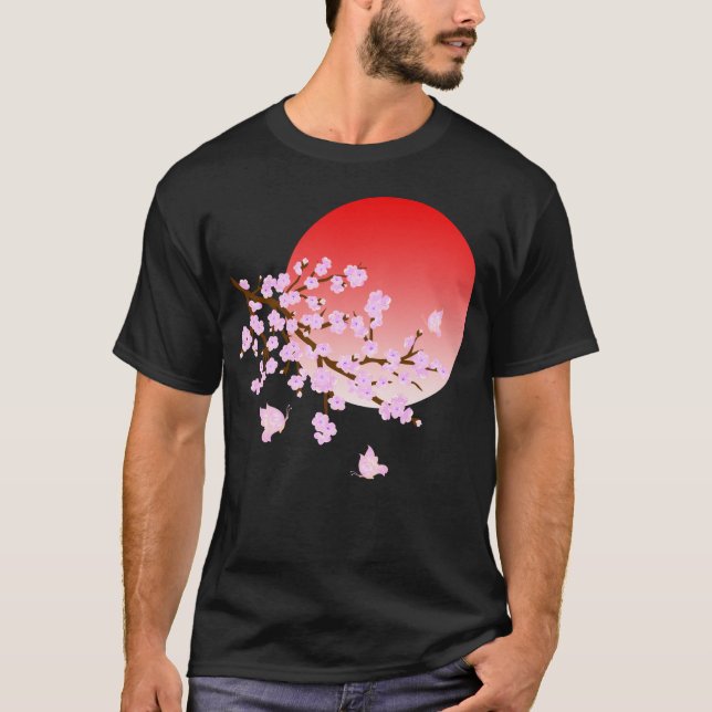 Cerezo Blossom Festval Luna Llena 3 Camiseta (Anverso)